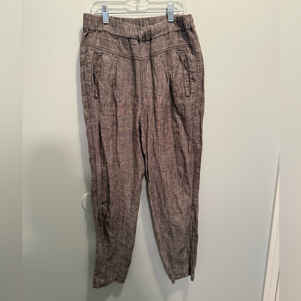 Anthropologie Hei Hei Linen Cropped Boho Pants XXS